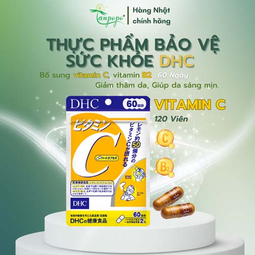 Viên uống DHC bổ sung vitamin C Nhật Bản 120 viên (60 ngày)